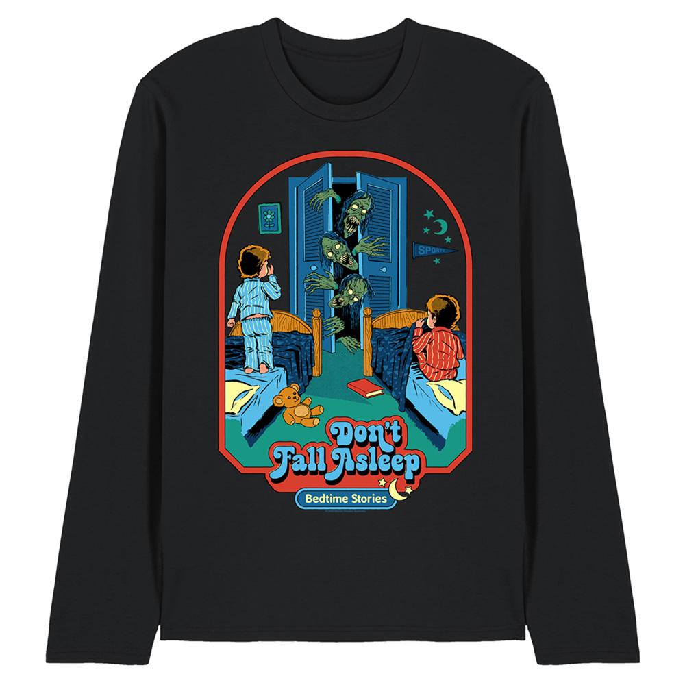 Steven Rhodes Unisex Adult Don´t Fall Asleep Long-Sleeved T-Shirt