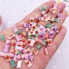 50pcs Resin Colorful Mini Cute Various Fruit Flavors Candy Art Nail Flatback Rhinestone Applique DIY Wedding Scrapbook Decor