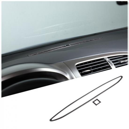 Carbon fiber Dashboard Centre Air Vent Trim Sticker For Seat Leon 2008-12
