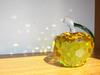 Crystal Glass Apple Figurine Apple Interior Feng Shui Suncatcher Miscellaneous Object [KKD] (60mm Yellow)