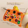 with LED Light Busy Board Sensory Toys Interactive Board Travel Toys  For Kids Preschool Learning
