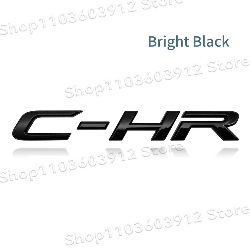 1Pc CHR C-HR Letter Logo Car Rear Tail Trunk Decals Emblem Badge 3D ABS Sticker Decal Car Styling Auto Accessories