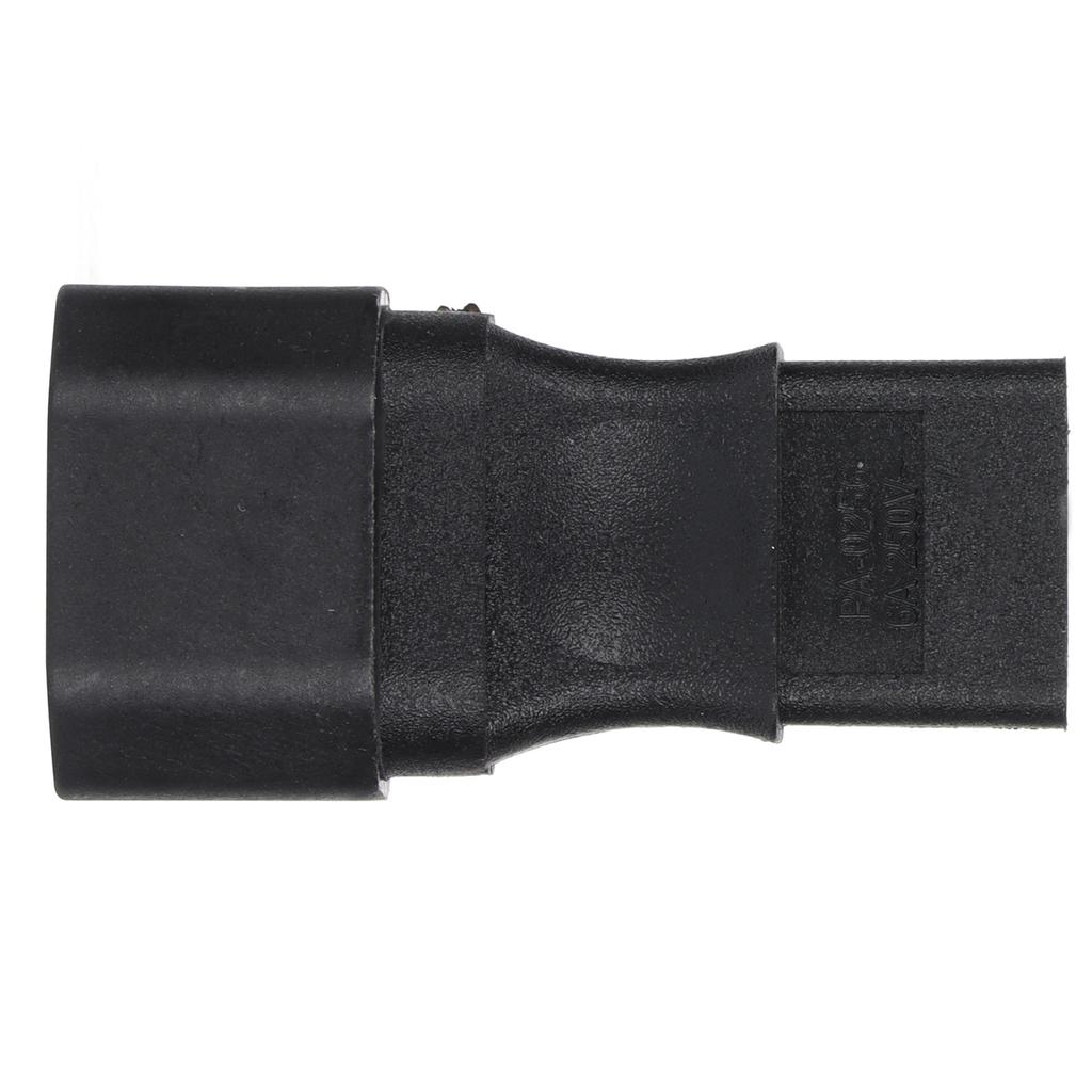 Power Adapter Male To IEC Female Durable Long Life Converter Plug for AC Output 6A 250V