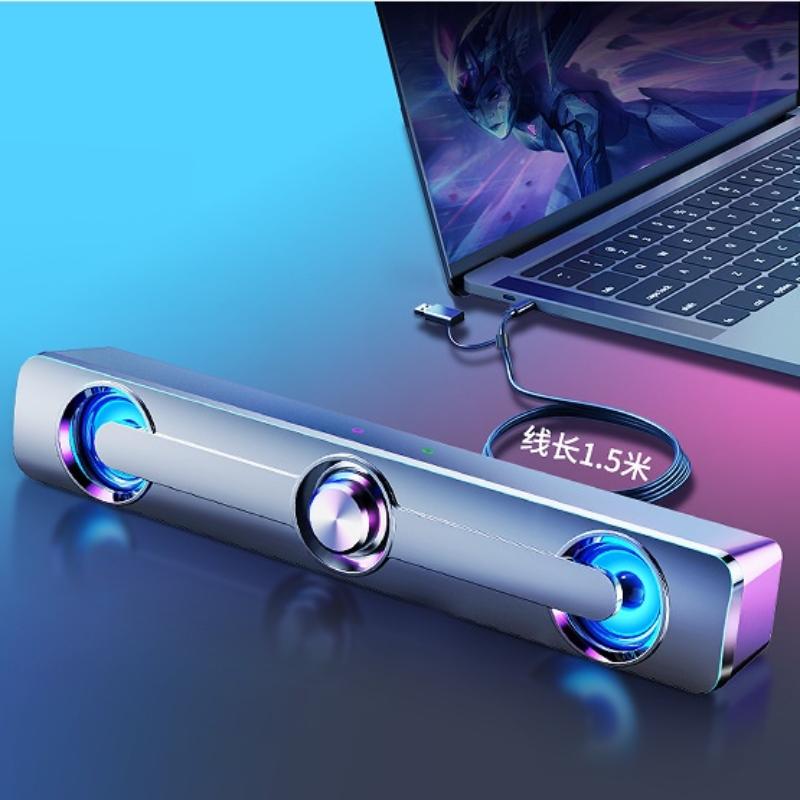 Bluetooth USB Проводная Стереоколонка с Насыщенными Басами для ПК Ноутбука Телефона Проектора Универсальное Аудио Решение