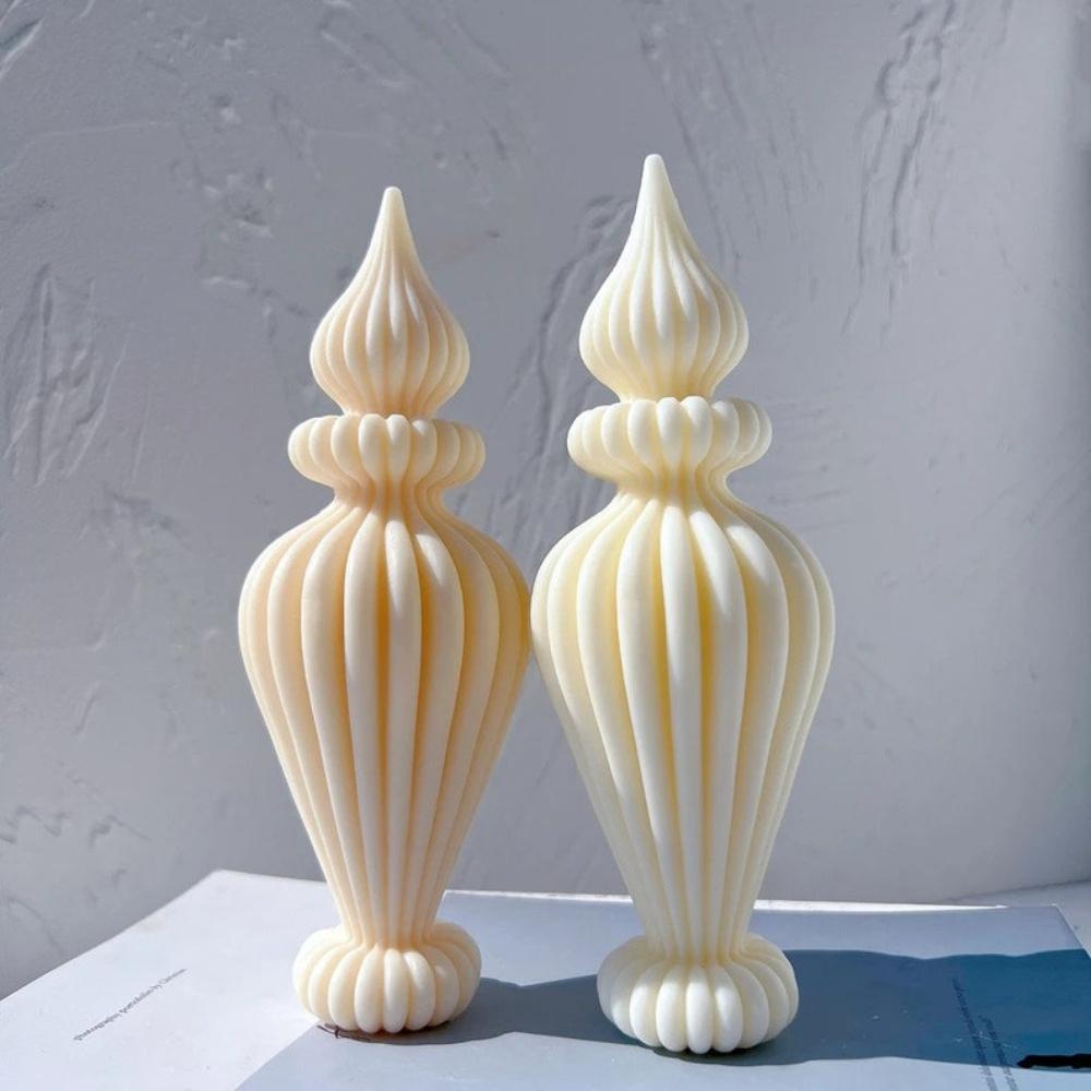 Taper Candle Silicone Mold Roman Pillar Soy Wax Mould Abstract Geometric Craft Wedding Decor DIY Irregular Vase Gypsum Party Favors Gifts
