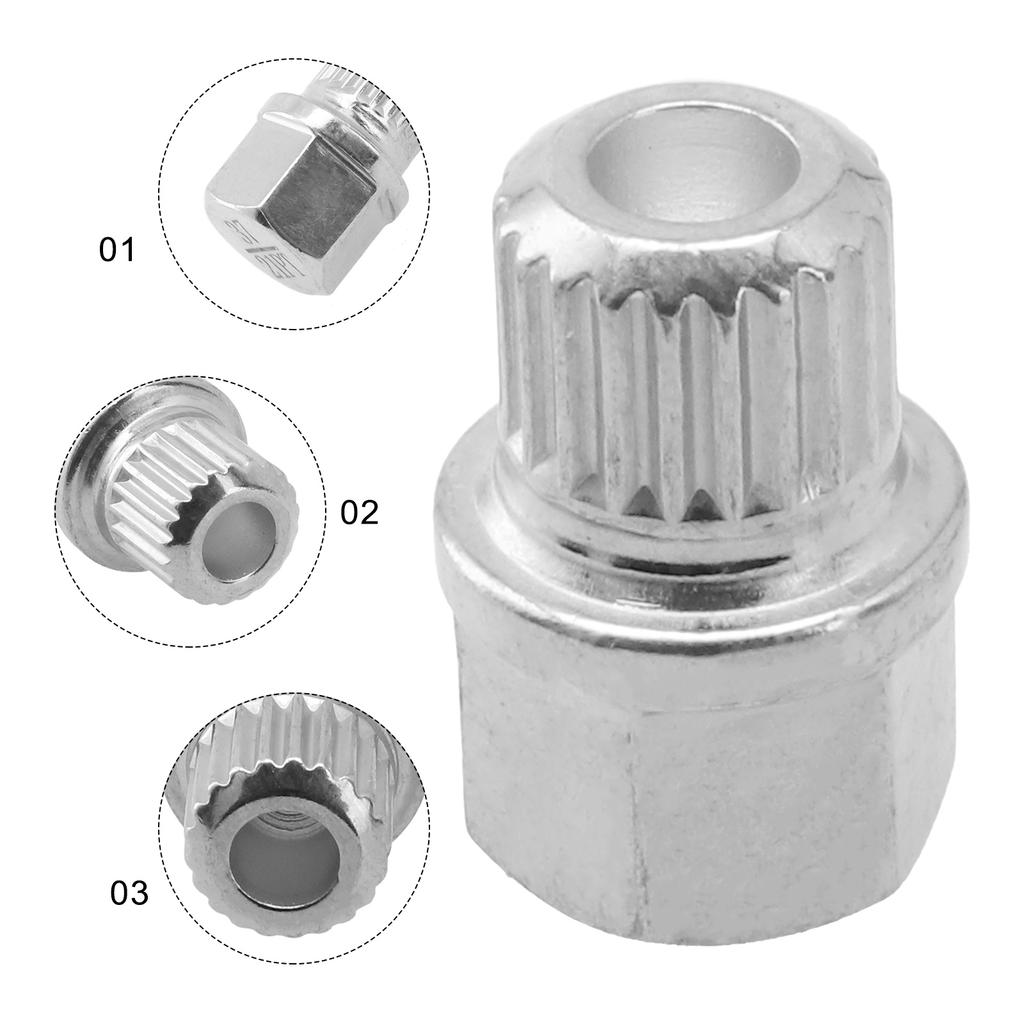 37/21PT Hollow Car Anti Theft Wheel Lock Lug Nut Screw Removal Key For BMW Replacement Auto Accessories