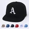 1pc Large A Letter Embroidery Flat Brimmed Kidsren's Baseball Cap, Outdoor Sun Cap, Casual Breathable Cap, Suitable for Running