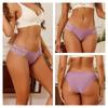 Sexy Belt Panty for Low-Waist Ice Silk Seamless Lingerie Lace Traceless Briefs Low-Waist Underwear Soft and Comfortable