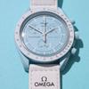 Часы Omega x Swatch Uranus, водонепроницаемые, унисекс, с упаковкой