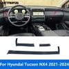 Аксессуары для интерьера Hyundai Tucson NX4 - 2024 Накладка-стикер на воздуховод боковой передний из углеродного волокна