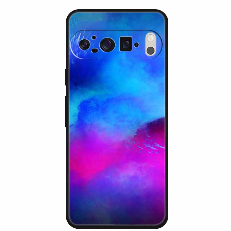 Чехол для мобильного телефона Google Pixel 9 Pro XL Роскошный защитный чехол из мягкого силикона для Google Pixel 9Pro XL Мраморный Мягкий черный Funda