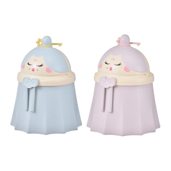 Мусорное ведро в форме принцессы для офиса, ванной комнаты, автомобиля, отеля, маленькое мусорное ведро для стола, компактный настольный мусорный бак