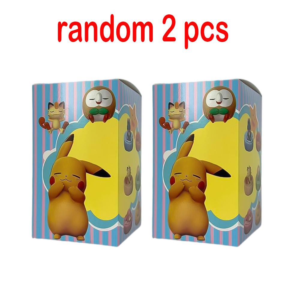 Игрушки 1-12 шт. Покемон Модель Фигурка Масштаб 1-12 шт. Серия Пикачу Спящий Положение Руки для Интерьера Подарок для Друзей