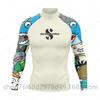 Mens UV Protection Rash Guard Long Sleeve Swim Shirt Snorkeling Diving Surfing Water Sports