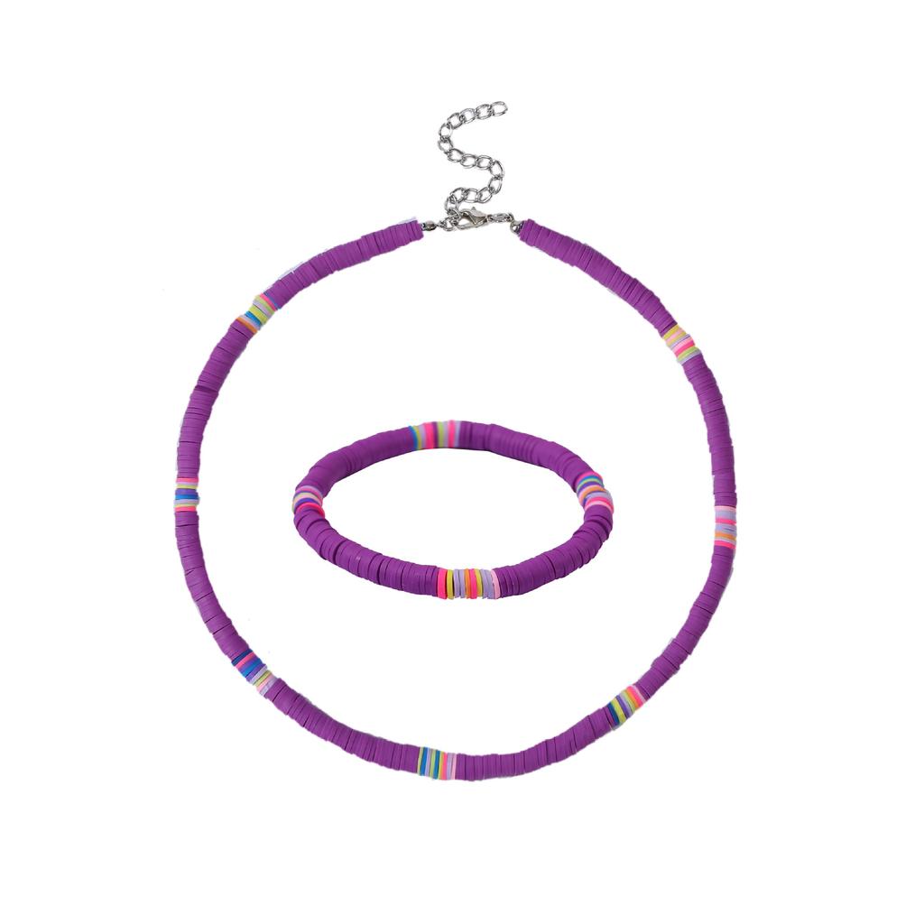 Ожерелье для женщин Мягкое керамическое круглое ожерелье Ожерелье Цветное богемное мягкое керамическое ожерелье Женское красивое элегантное ожерелье для нее