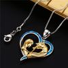 Европейская и американская персонализированная мода Любовь Девушка с двухцветным ожерельем