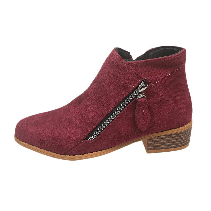 Новые короткие ботильоны с одним носком, остроносые, на толстом каблуке, на молнии сбоку, обувь больших размеров, Dr. Ботинки Мартенс для женщин