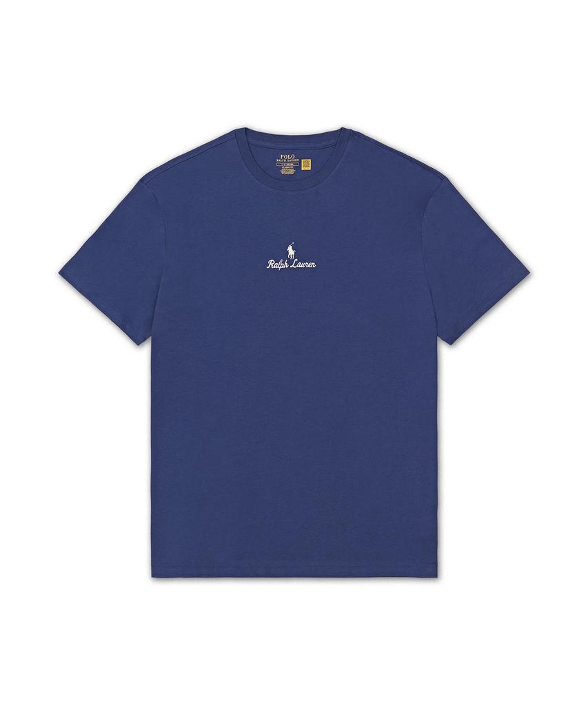 POLO RALPH LAUREN Классический крой Футболка из джерси с логотипом - Синяя