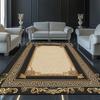 Роскошные Золотые Большие Ковры для Гостиной Европа Америка Вилла Холл Украшение Ковра Диванный Ковер Нескользящий Коврик для Кофейных Столиков