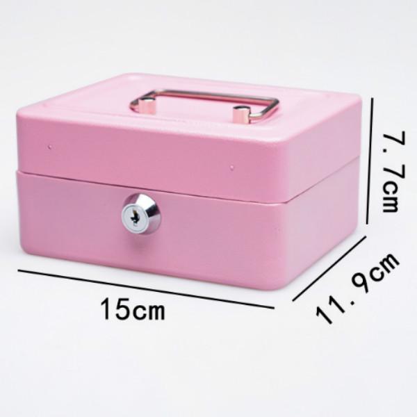 Металлическая коробка для мелких денег из нержавеющей стали с замком и лотком для безопасных денег, монет, ювелирных изделий