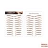 Light Brown Temporary 4D Eyebrow Tattoo Transfers for Women Makeup Supplies