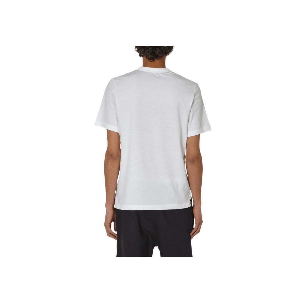 Jordan Мужская футболка с коротким рукавом и круглым вырезом Nike Dri-FIT Sport, однотонная, с логотипом, белая FN5829-100