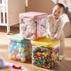 Детский ящик для хранения игрушек, бытовая пластиковая корзина для хранения, вместительный ящик для хранения закусок, детский органайзер