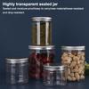 Aluminum Packing Bottle Pet Clear Empty Seal Bottle Circular Bucket Storage Biscuit Jar Food Grade Sealed Cans Tank Container