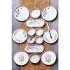 14 Piece Stackable Lavender Breakfast Set For 6 People - Luxury Breakfast Presentation Set Plate
