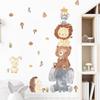 Cartoon Animals Wall Stickers for Children Kids Rooms Girls Boys Baby Room Decoration Wallpapper Elephant Bear Lion Wall Decals