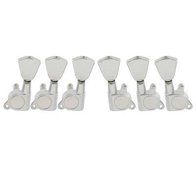 Musiclily Pro Keystone Металлические колки в стиле Keystone для хромированных кнопок Keystone 3+3 LP,