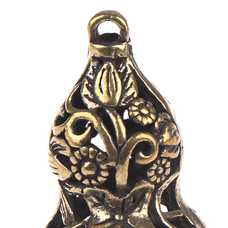 Ретро латунная полая тыква китайская традиционная цепочка для ключей своими руками кулон на удачу