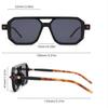 Vintage Gradient Double Bridge Sunglasses - Stylish Fashion Shades for Women and Men - Perfect for Driving, Beach Party