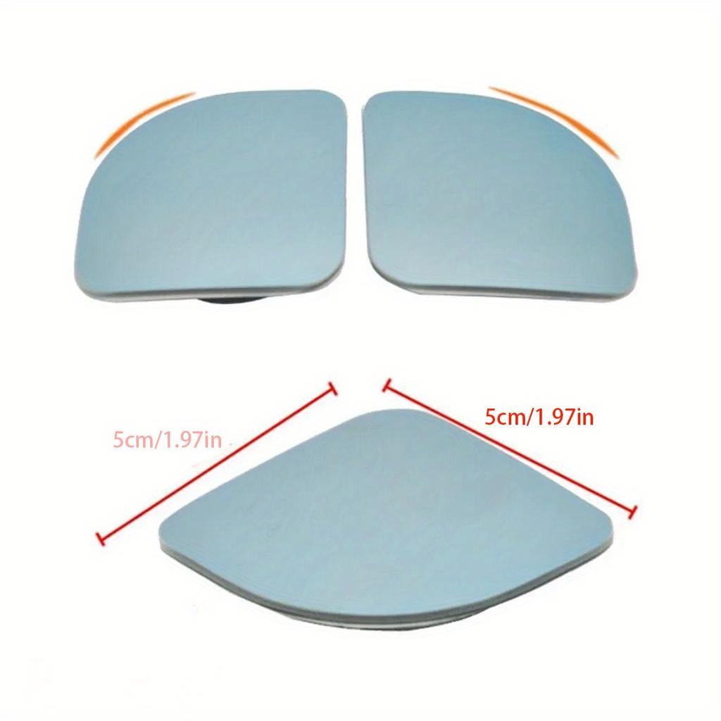 2pcs  Car Mirror Wide Angle Blind Spot Mirrors - 360° Adjustable, HD Frameless,Enhance Rearview Visibility and Reduce Blind Spots for Safe Driving