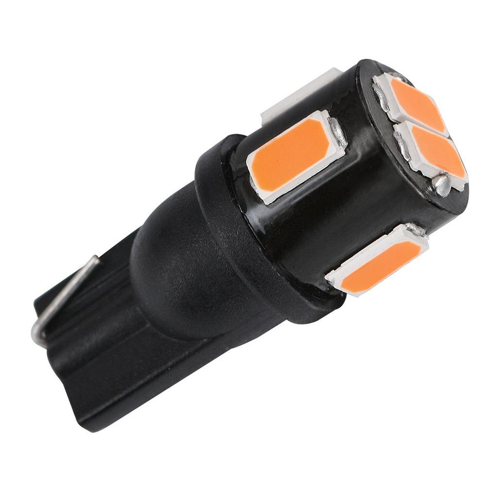 Янтарно-желтая светодиодная лампа 194 168 T10 2825 W5W 1800K 5630 SMD для внутреннего освещения автомобиля, плафон, подсветка двери, багажника