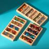 4/5/6 Slot Sunglasses Box Glasswear Box Jewelry Display Box Foldable Wooden Glasses Case  Hanging