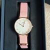 Подержанные часы Daniel Wellington с розовым нейлоновым ремешком