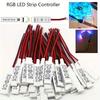 1 шт. Мини LED RGB контроллер-диммер 5-24 В с 3 кнопками для светодиодных лент RGB 5050/3528/2835/5730/5630/3014 SMD