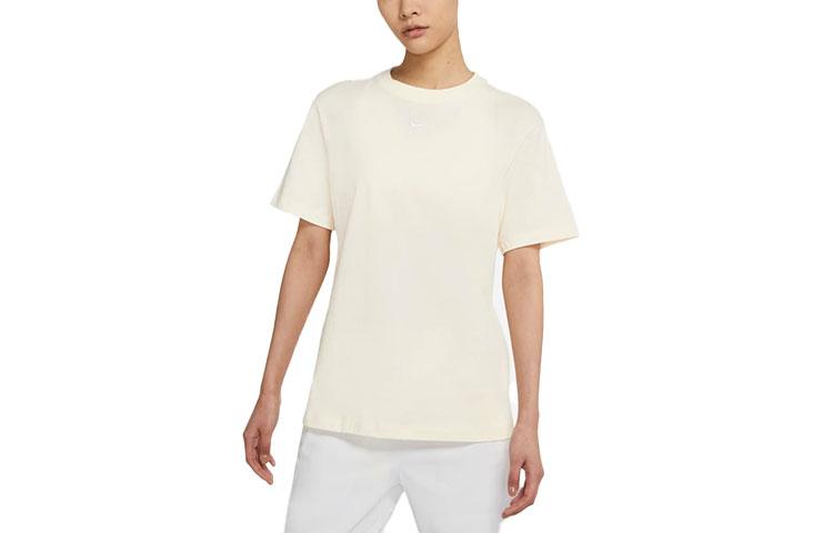 Nike Drop Shoulder Sleeve T Shirt Women's Coconut Milk White DH4256-113