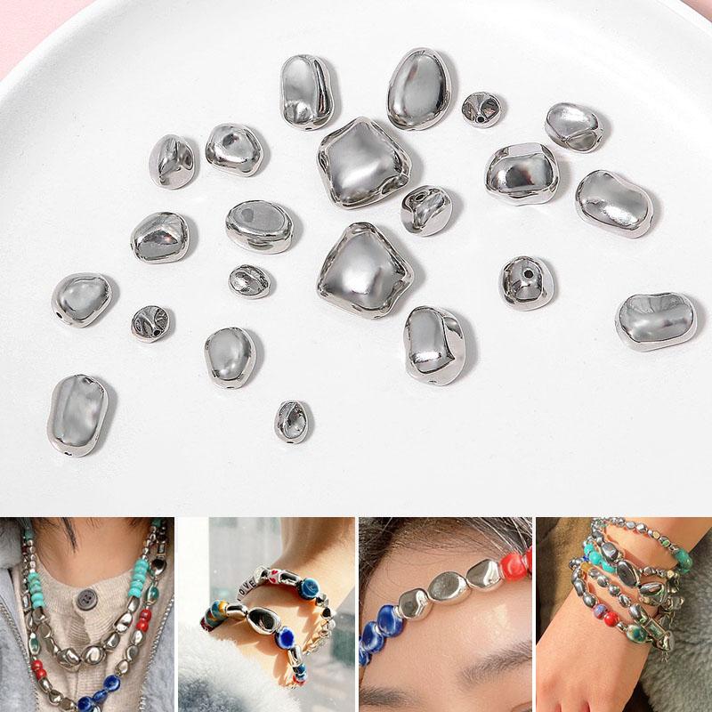 10-50 шт./упак. популярные высококачественные позолоченные белые K-образные свободные нерегулярные разделительные бусины DIY ожерелье браслет ювелирные изделия аксессуары для изготовления ювелирных изделий ручной работы