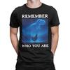 Remember Who You are Dinosaur Chicken TShirt Summer  Trendy Cool T Shirts Men 100 Cotton O Neck Top Tees Short Sleeves Tops