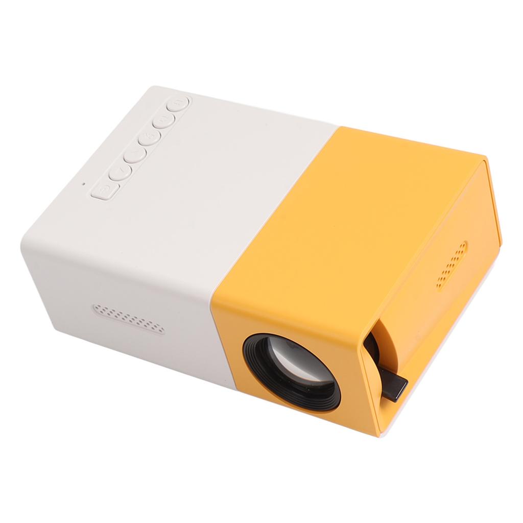 Мини-проектор Портативный мини-проектор с большим экраном 17–32 дюйма и разрешением 1920x1080 для дома