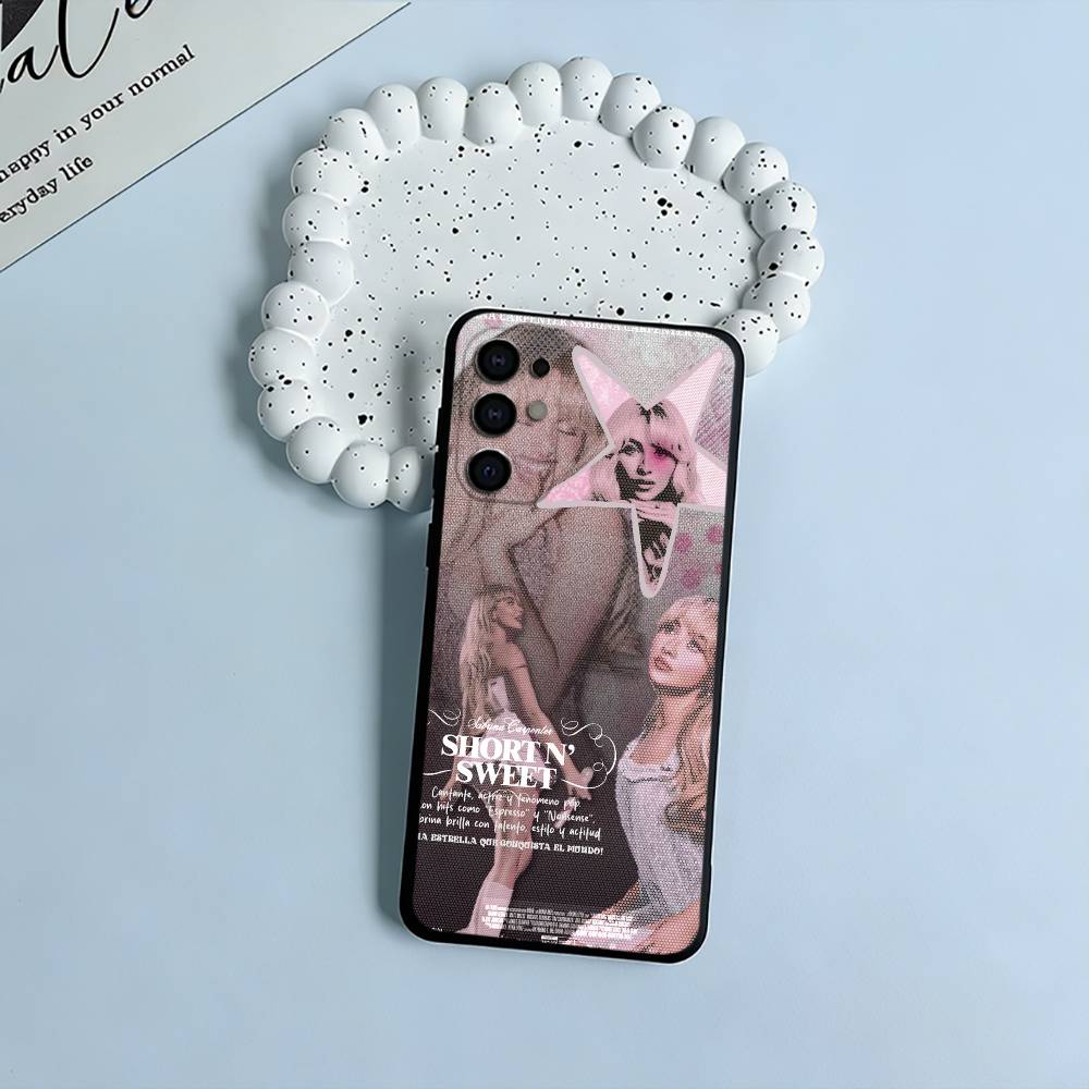 Поп-певица-S-Сабрина -К-Карпентер Чехол для телефона для Samsung S25,S24,S21,S22,S23,S30,Ultra,S20,Plus,Fe,Lite,Черный Мягкий Силикон