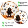 Spooky Ghost And Pumpkin Wall Stickers 2PCS Halloween Stickers, Cartoon Pattern Decals, Indoor Horror Theme Party Supplies Waterproof