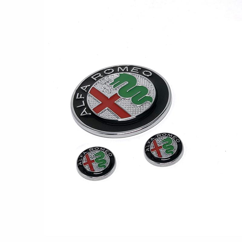 VDNQM1 3D Zinc Alloy Car Central Control Console Knob Logo Sticker Decoration Fit Alfa Romeo Giulia Stelvio