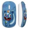Souris sans Fil - MANIACASE - Happy Tree Friends Petunia - Bleu - Clé USB Wi-Fi incluse - Compatible Mac et PC