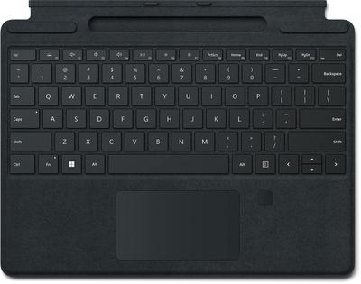 Microsoft Клавиатура Surface Pro Signature с датчиком отпечатков пальцев Черная