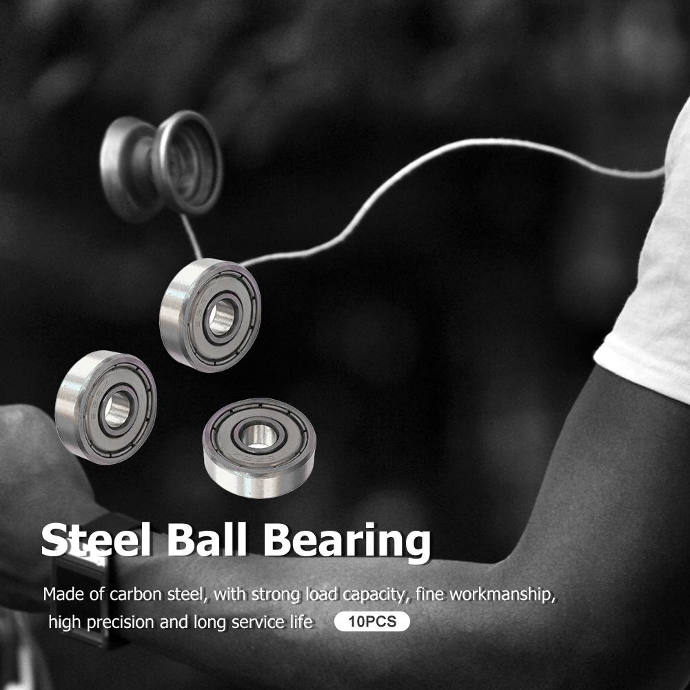 10pcs/lot Ball Bearing 625ZZ 5x16x5mm Carbon Steel Bearings 607 623 626 688 685 687 608 for Scooter Free shipping