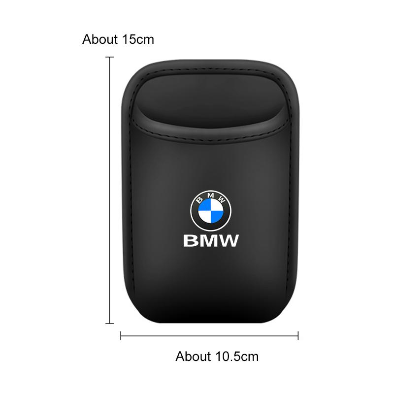 BBKH5 Leather Car Cup HolderFor BMW X1 X2X3 X5X6 X7 1 3 5 6 7 Series E46 E60 E90 E70 F15 G20 G30 G70 Seat Back/Door Drinks Storage Box