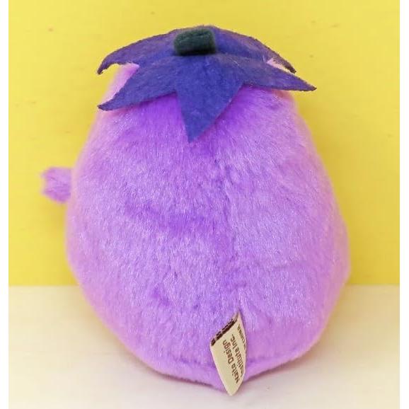 Pochamaru Summer Freshly Picked Series Eggplant Plush Toy, Height approx. 12cm, Ages 6+